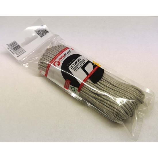 Immagine di TRECCIA VENEZIANA, ALTA TENACITÀ, MM 3X20 MT, COLORE GRIGIO