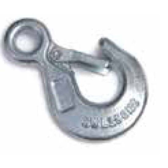 Immagine di GANCIO A OCCHIO, CON SICURA, ZINCATO, CARICO DI ROTTURA 250 KG