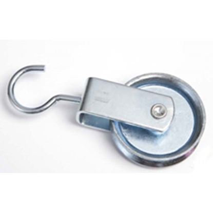 Immagine di CARRUCOLA ZINCATA, CON GANCIO, 30 MM