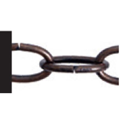 Immagine di CATENA DECORAZIONE OVALE, NON SALDATA, BRONZATO, 2,7 MM