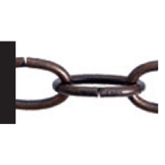 Immagine di CATENA DECORAZIONE OVALE, NON SALDATA, BRONZATO, 2,7 MM