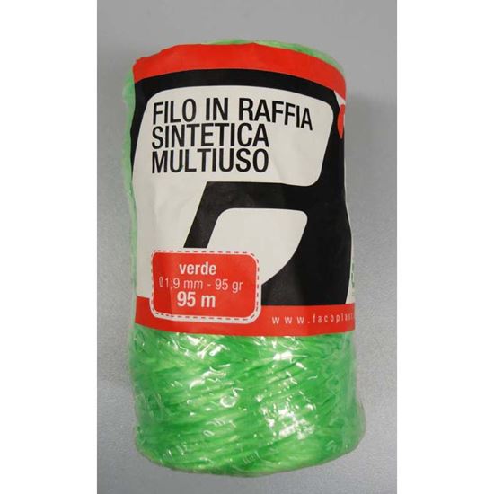 Immagine di RAFIA, COLORE VERDE, 95 MT