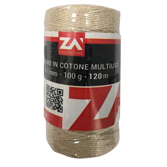 Immagine di SPAGO, COTONE ALIMENTARE, 1 MM, 100 GR, 120 MT