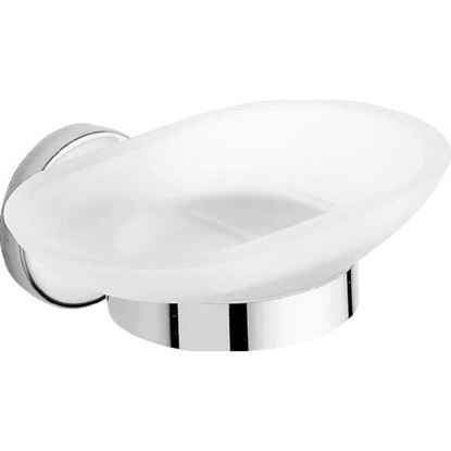 Immagine di PORTASAPONE, T-LINE, COLORE CROMO E VETRO