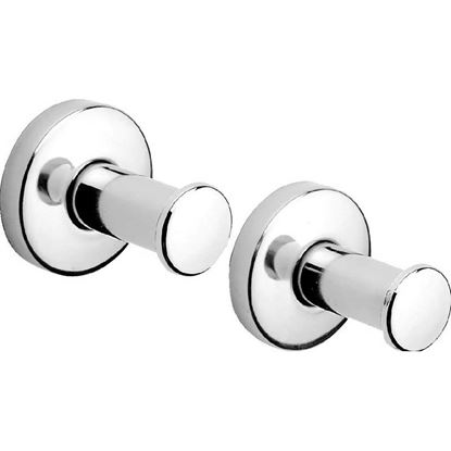 Immagine di COPPIA APPENDIABITO, T-LINE, COLORE CROMO