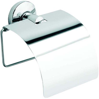 Immagine di PORTA ROTOLO, CHIUSO, T-LINE CROMO