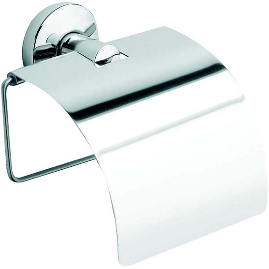 Immagine di PORTA ROTOLO, CHIUSO, T-LINE CROMO