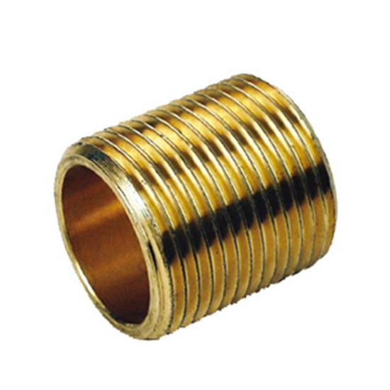 Immagine di NIPPLE OTTONE GIALLO, TUTTO FILETTO, MM 1"