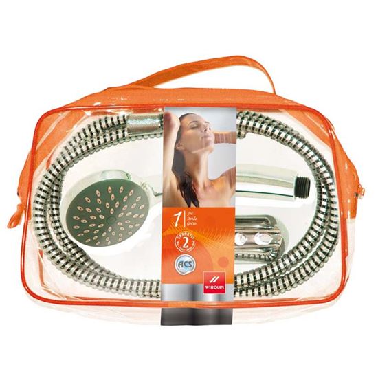 Immagine di DOCCETTA 1 GETTO ANTILCACARE, CON TUBO FLESSIBILE, TROUSSE DE TOILETTE