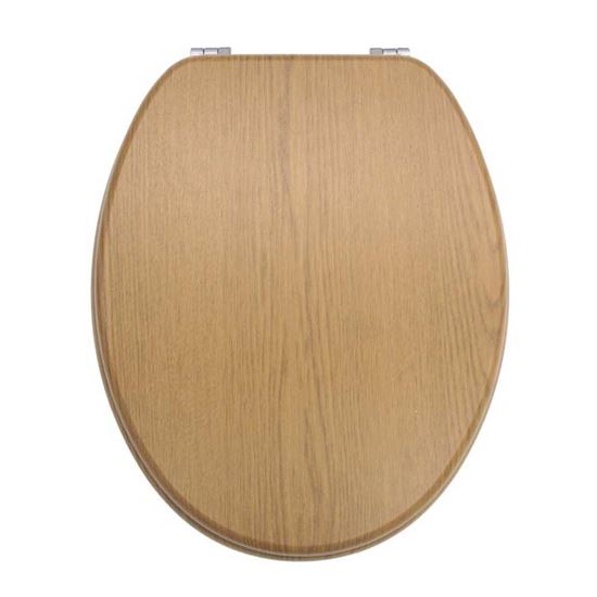 Immagine di SEDILE WC, UNIVERSALE, RIVESTIMENTO IN PVC, COLORE ROVERE