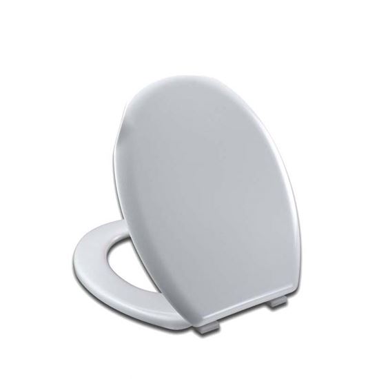 Immagine di SEDILE WC CEFALO, UNIVERSALE, IN TERMOPLASTICO, PP, COLORE BIANCO