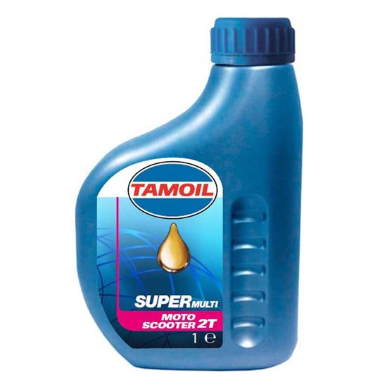 Immagine di OLIO TAMOIL, SUPERMULTI 2T, LUBRIFICANTE MINERALE, PER MOTORI A 2 TEMPI, 1 LT