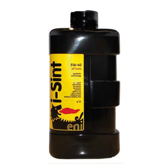 Immagine di OLIO ENI, I-SINT, SAE 5W-40, LUBRIFICANTE SINTETICO, MULTIGRADO AD ALTE PRESTAZIONI, PER MOTORI A BENZINA E DIESEL, 1 LT