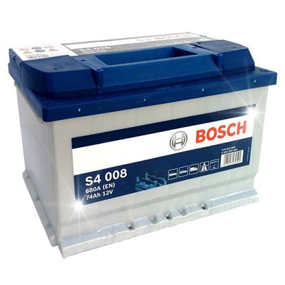 Immagine di BATTERIA AUTO BOSCH, S4-74 AH, SPUNTO 680 A, POLARITÀ DX