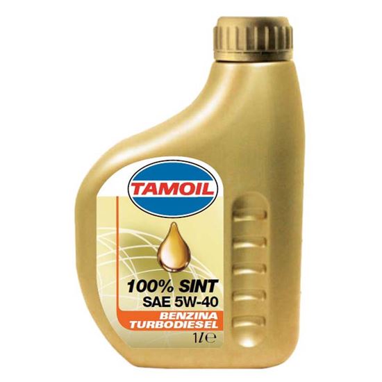 Immagine di OLIO TAMOIL, SINT, SAE 5W-40, LUBRIFICANTE SINTETICO, PER MOTORI A BENZINA O TURBODIESEL, 1 LT