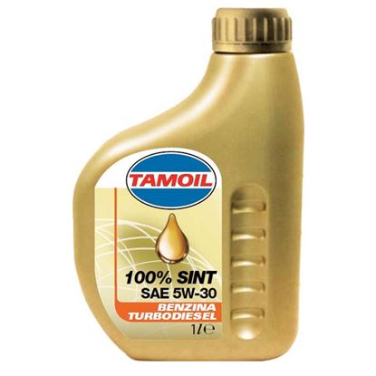 Immagine di OLIO TAMOIL, SINT, SAE 5W-30, LUBRIFICANTE SINTETICO, PER MOTORI ASPIRATI O TURBOALIMENTATI, A BENZINA O A GASOLIO, 1 LT
