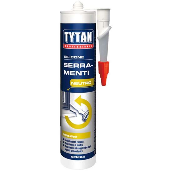 Immagine di SILICONE SERRAMENTI, NEUTRO, RESISTENTE AD AGENTI ATMOSFERICI E UV, 300 ML, COLORE AVORIO