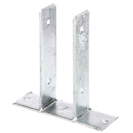 Immagine di STAFFA PORTAPALO AD U, DA AVVITARE, ZINCATA A FUOCO, 71 MM