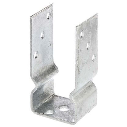 Immagine di STAFFA PORTAPALO AD U, DA AVVITARE, ZINCATA A FUOCO, 71 MM