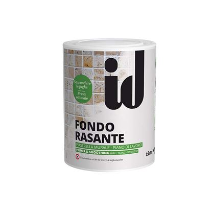 Immagine di FONDO RASANTE PRIMAIRE & LISSAGE, PITTURA BIANCA DENSA CHE SI APPLICA SU PIASTRELLE MURALI E PIANI DI LAVORO, 1 LT