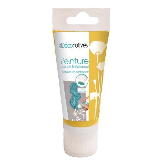 Immagine di COLORE ACRILICO, DENSO, IDEALE PER STENCIL, 50 ML,  COLORE ARCTIQUE