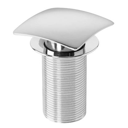 Immagine di PILETTA LAVABO QUICK CLACK WIRQUIN, QUADRATA, ALTEZZA 75 MM, SENZA TROPPO PIENO