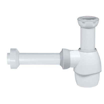 Immagine di SIFONE UNIVERSALE PP WIRQUIN, A BOTTIGLIA, 1"1/2-1"1/4X32 MM, CON ROSONE