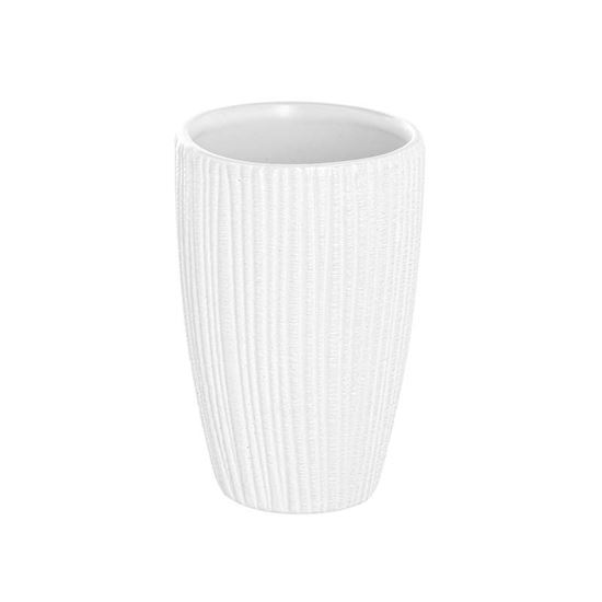 Immagine di PORTA SPAZZOLINI, IN CERAMICA, KENIA BCO