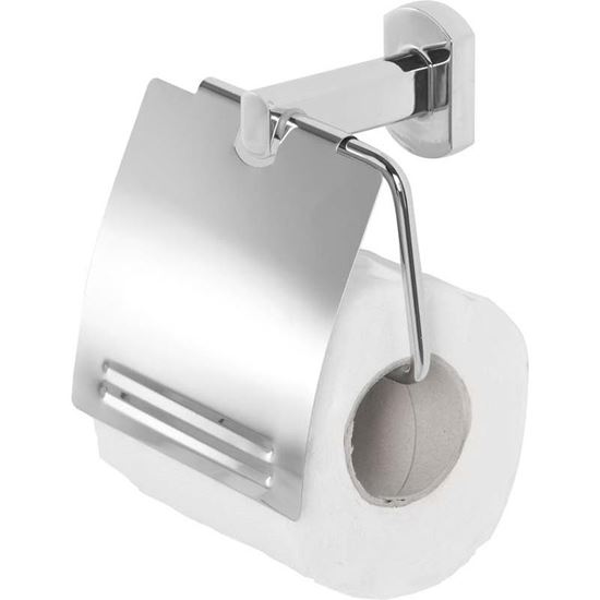 Immagine di PORTAROTOLO, DELUXE, CROMO, PIASTRINE IN ACCIAIO ANTIRUGGINE