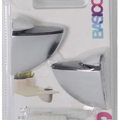 Immagine di CLIP BASICO S, 2 PZ, CROMATO OPACO