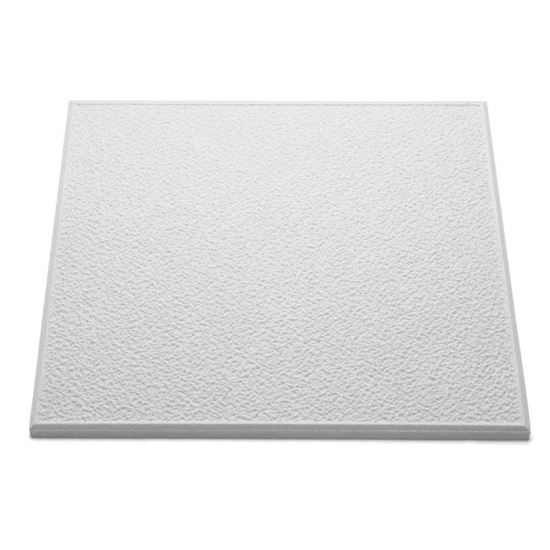 Immagine di PANNELLO PER SOFFITTO, IN POLISTIROLO, 10 MM, 50X50 CM, CONFEZIONE 8 PEZZI, PARI A 2 M², COLORE BIANCO, T 101