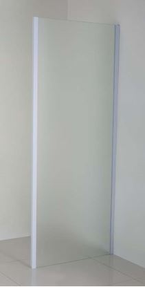 Visualizza i dettagli per LATO FISSO PER PORTE, PROFILO BIANCO, CRISTALLO PIUMATO, SPESSORE 6 MM, 80X195 CM Immagine di LATO FISSO PER PORTE, PROFILO BIANCO, CRISTALLO PIUMATO, SPESSORE 6 MM, 80X195 CM