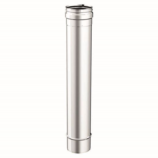Immagine di TUBO ACCIAIO INOX AISI 316L, MONOPARETE, Ø 80 MM, 50 CM
