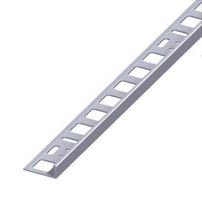Immagine di PROFILO PER PIASTRELLE DI CHIUSURA, ALLUMINIO NATURALE, 1,0 MT, 6X21 MM