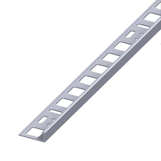 Immagine di PROFILO PER PIASTRELLE DI CHIUSURA, ALLUMINIO NATURALE, 1,0 MT, 6X21 MM