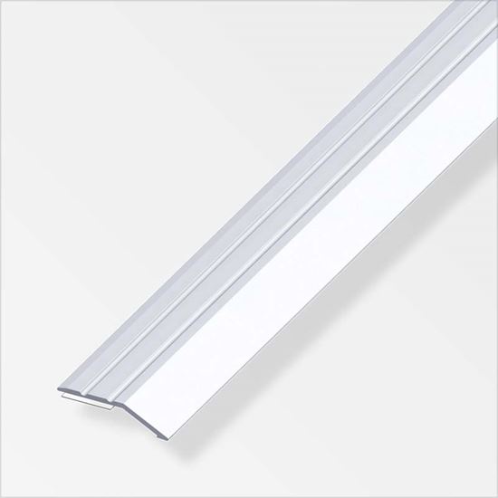 Immagine di PROFILO DI CHIUSURA AUTOADESIVO, 30X5 MM, 1,0 MT, ALLUMINIO ARGENTO