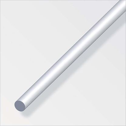 Immagine di BARRA TONDA ALLUMINIO ARGENTO, MM 10X1 MT