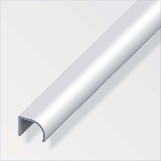 Immagine di PROFILO PER MANIGLIE, ALLUMINIO ARGENTO, 25X19 MM, 1 MT
