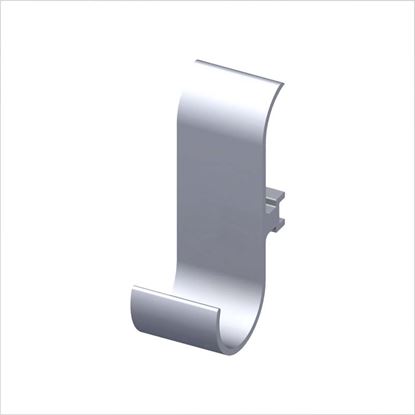 Immagine di GANCIO UNIVERSALE COAXIS, ALLUMINIO NATURALE, 2 PEZZI