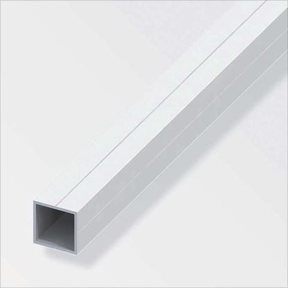 Immagine di TUBO QUADRATO, PVC, COLORE BIANCO, 1,0 MT, 23,5 MM