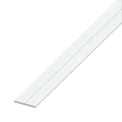 Immagine di BARRA PIATTA PVC, COLORE BIANCO, 35,5X3 MM, 1 MT