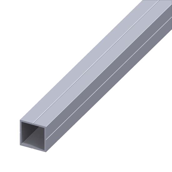 Immagine di TUBO QUADRATO, ALLUMINIO NATURALE, 19,5X1,5 MM, 1 MT