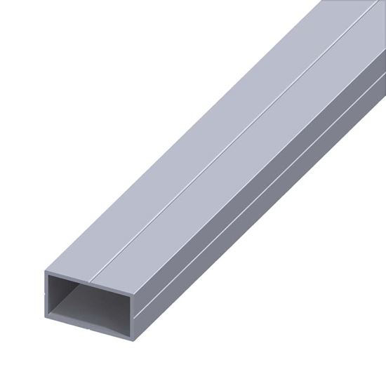 Immagine di TUBO RETTANGOLARE, ALLUMINIO NATURALE, 19,5X35,5 MM, 2,5 MT