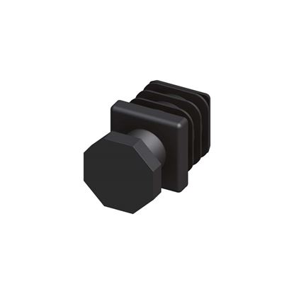 Immagine di PIEDE REGOLABILE, COLORE NERO, 23,5 MM, 2 PEZZI