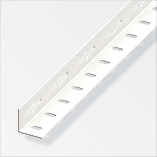 Immagine di ANGOLARE PERFORATO 35,5X35,5 MM, ACCIAIO BIANCO, 1 MT