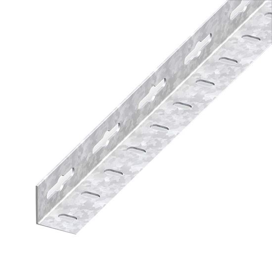 Immagine di ANGOLARE PERFORATO 23,5X23,5 MM, ALLUMINIO ARGENTO, 1 MT