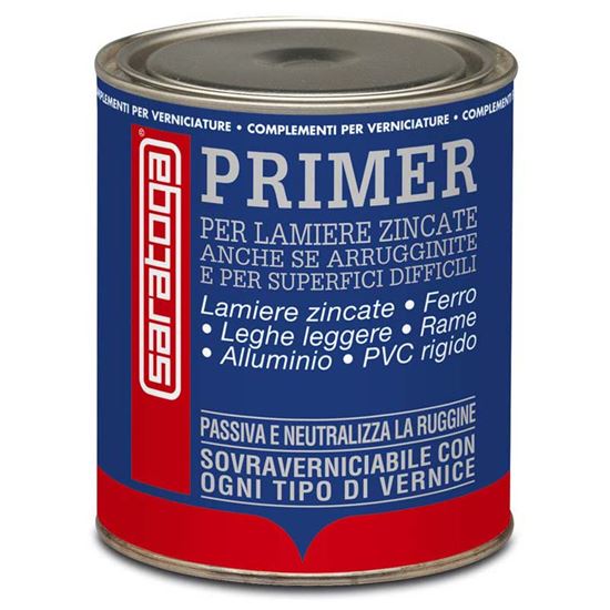 Immagine di ANCORANTE SARATOGA, PER LAMIERE ZINCATE, FERRO, LEGHE LEGGERE, ALLUMINIO, RAME, PVC RIGIDO E VETRORESINA, 1 LT