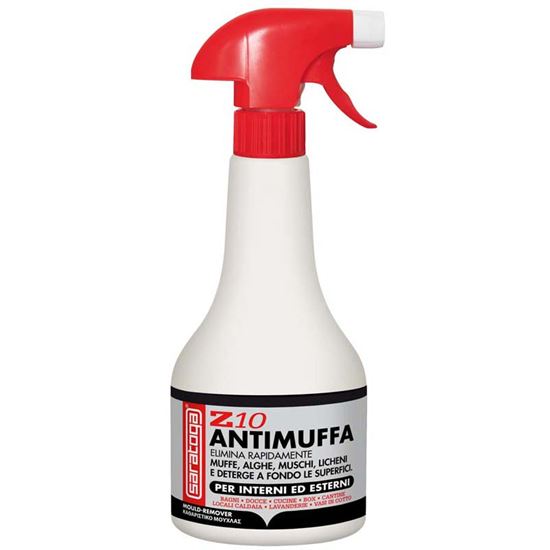 Immagine di ANTIMUFFA SARATOGA, Z10, CONTRO LA FORMAZIONE DI MUFFE, ALGHE, MUSCHI E LICHENI, 500 ML