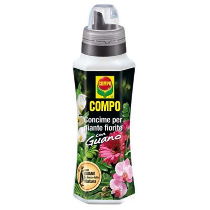 Immagine di CONCIME COMPO, LIQUIDO, PER PIANTE FIORITE, ARRICCHITO CON GUANO, IDEALE PER TUTTE LE PIANTE DA FIORE IN VASO, 1 LT
