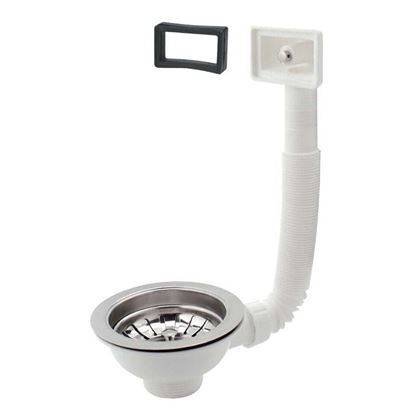 Immagine di PILETTA BASKET PER LAVELLO, CON TROPPO PIENO, 1"1/2, Ø 90 MM